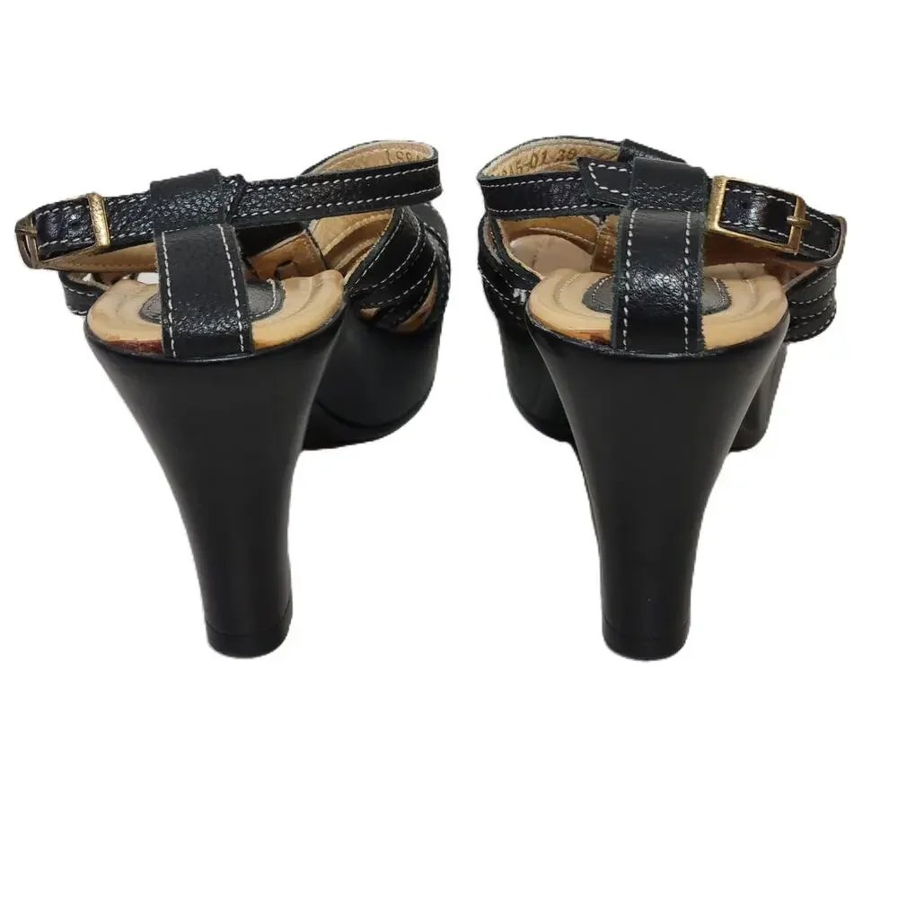Findig Black High Heel‎ Sandals Women's Size EU 38 / US 7.5